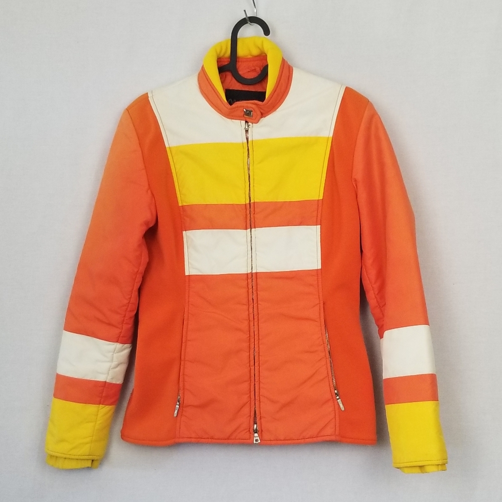 Retro Vintage Candy Corn Ski Jacket